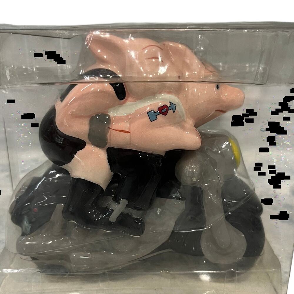 Essential Home Clay Biker Hogs Salt And Pepper Shakers New